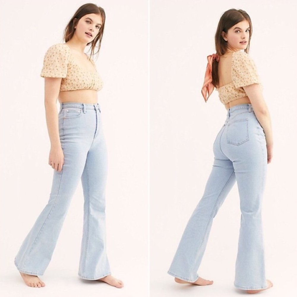 CRVY Robyn High Rise Flare Jeans
